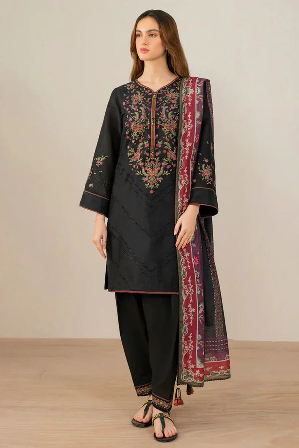 Jazmin 007 Unstitched Luxury Dhanak Heavy Embroidered 3PC Suit