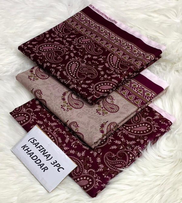 Safina Digital Khaddar 3 Piece