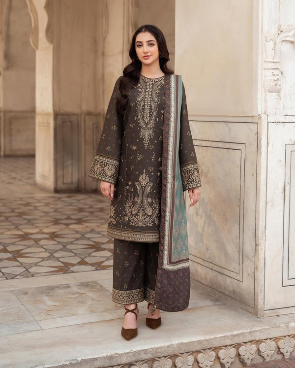 Dhanak Embroidered 3-piece