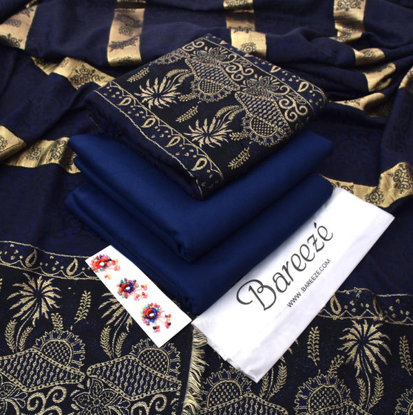 Dhanak 3-Piece With Wool Shawl