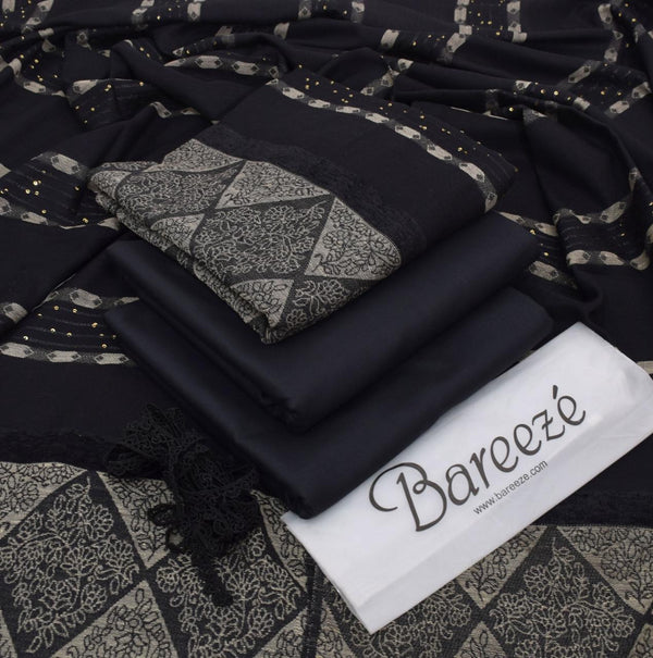 Dhanak 3-Piece With Wool Shawl